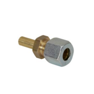 Liitin 10mm putkelle, mutteri/8mm putki