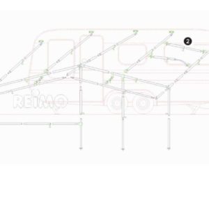 Kattoputki 120-200cm alumiini
