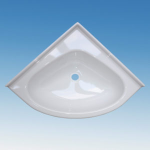 Kulma-allas valkoinen Mini Oval