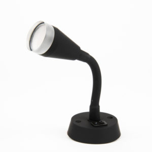 LED-lukuvalo lyhyt musta