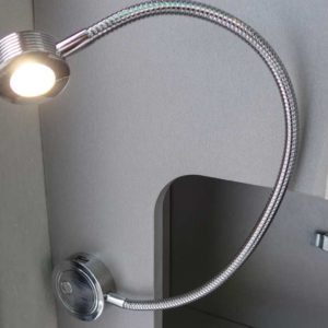 LED-lukuvalo taittuva hopea