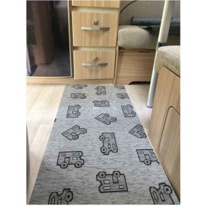 Matto 50x150cm harmaa kuviollinen