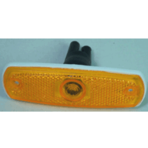 Sivuvalo keltainen upotettava 126x38mm